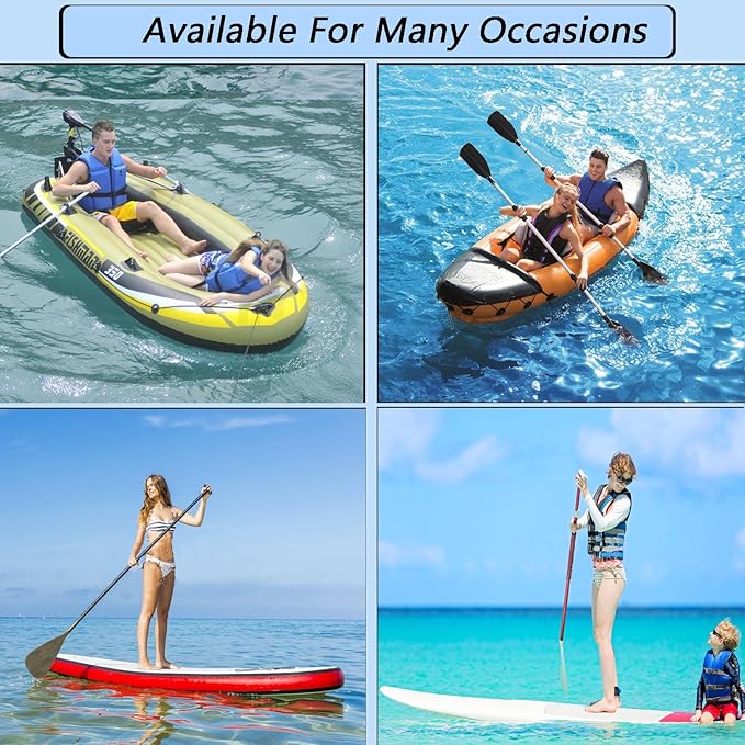 4 Pack Stainless Steel D-Ring Triangle Patch with 2.5m Black Bungee Cord,4Pcs Cord Hooks for PVC Inflatable Boat SUP Kayak Canoe Deck Accessories-White