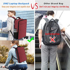 ZINZ Slim & Expandable Laptop Backpack 15 15.6 16 Inch Case, Water Resistant Travel Backpack Compatible with MacBook Pro/Neo 16" 15", Dell XPS 15 16 and Most 15" 15.6" 16" Notebooks，RD01BK01