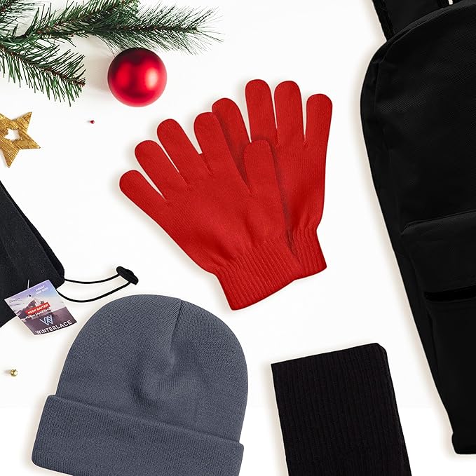 96x Winter Gloves, Beanies, Crew Socks, Neck Warmers Donation Charity Care Bulk Bundle