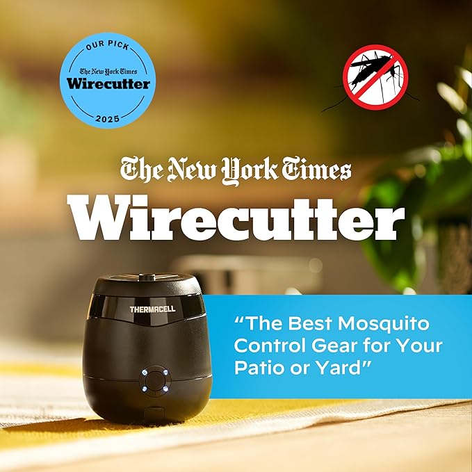 Thermacell E-Series Rechargeable Mosquito Repeller with 20’ Mosquito Protection Zone; Bug Spray Alternative; Scent Free