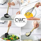 COOK WITH COLOR Silicone Cooking Utensils, Kitchen Utensil Set, Easy to Clean Silicone Kitchen Utensils, Cooking Utensils for Nonstick Cookware, Kitchen Gadgets Set with Holder, 10 Pieces