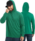 ProtectX High Visibility Sun Protection Lightweight Long Sleeve Hoodie, UPF 50+ Quick-Dry, SPF UV Shirt, Active Wear