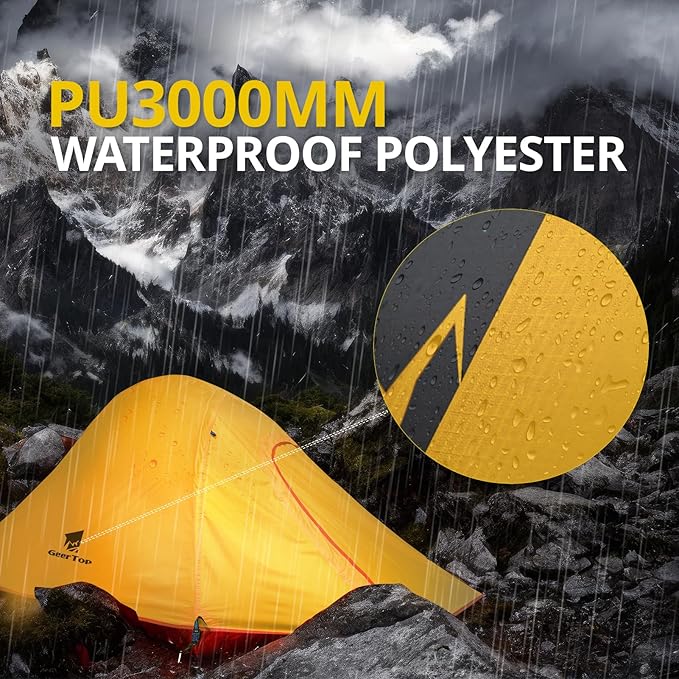 GEERTOP Ultralight 2 Person Tent Waterproof Two Man Backpack Tents for Outdoor Camping Backpacking