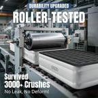 Queen Air Mattress with Built-in Pump, 18" Top Inflatable Mattress with Waterproof Flocking Fabric, Three-Minute Quick-Inflatable Bed. Portable Blow Up Mattress for Home, Outdoor and Guests