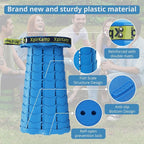 Upgraded Thickened Collapsible Stool, Portable Folding Stool Chair Lightweight But Sturdy Foldable Camping Stool, Retractable Telescopic Seat for Picnics Fishing Hiking BBQ (2, Blue)