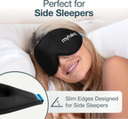 MyHalos® Sleep Mask - Eye Masks for Sleep - 100% Blackout Sleeping Mask for Women, Men & Side Sleepers - 3D Sleeping Eye Mask for Zero Pressure - Award Winning Design, Eyelash Friendly & Breathable