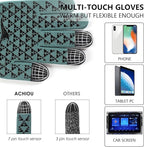 Achiou Winter Gloves, Glove for Men Women, Upgraded Touch Screen Texting Warm Running with Thermal Soft Knit Lining