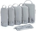 BAGSMART 6 Set /4 Set/2 Set Compression Packing Cubes for Travel, Lightweight Luggage Organizer Bags, Durable Space Saver Bags Travel Essentials