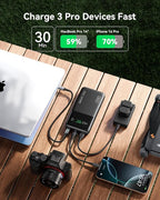 INIU 140W Power Bank, 27000mAh High Capacity Laptop Portable Charger, USB C in&Out Tablet Powerbank, Digital Display Phone Charger, Travel Charger Compatible with iPhone 17 16, iPad, MacBook, Laptop