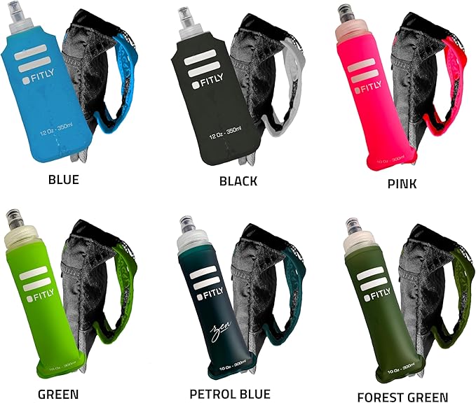 Soft Flask - Shrink As You Drink Soft Water Bottle for Hydration Pack - Folding Water Bottle Ideal for Running, Hiking, Cycling, Climbing & Rigorous Activity