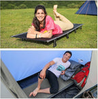 KingCamp Camping Cot,Folding Portable Ultralight Compact Cots for Outdoor Backpacking Travel,Sleeping Cots for Adults Hiking Mountaineering with Pillow and Storage Bag,Lounging Cot Grey