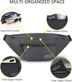 MAXTOP Large Crossbody Fanny Pack with 4-Zipper Pockets,Gifts for Enjoy Sports Festival Workout Traveling Running Casual Hands-Free Wallets Waist Pack Phone Bag Carrying All Phones