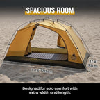 OneTigris Stella 4 Season Camping Tent Backpacking 2 Person Waterproof Lightweight Easy Setup Instant 3000mm Waterproof Rating Outdoor Hiking Tent