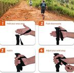 Trekking Poles Collapsible Hiking Poles - Trekking Sticks with Quick Lock System Lightweight for Hiking, Camping