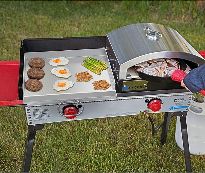 Stanbroil 14" x 16" Fry Griddle, Stainless Steel 1-Burner Griddle Top for Camp Chef Pro 60x, Expedition 2X, Pioneer 14, Yukon, Explorer, Outdoorsman Stove, Replacement for Camp Chef SG30