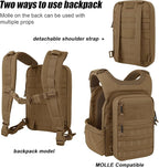 PETAC GEAR Tactical Molle Hydration Pack for 1.5L - Lightweight Water Reservoir Bag for Molle Vest Backpack, for Hiking, Hunting