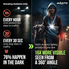 AVANTO SOLX1 Pro Chest Light, USB-C Smart Running Lights with Safety Courses, Black