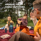 IDEUS Insulated Stainless Steel Water Bottle with 2 Leak-Proof Lids, Thermal Water Flask for Hiking Biking, 64oz, Green