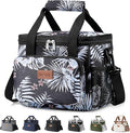 Lifewit Medium Lunch Bag, Insulated Lunch Box, Soft Cooler Cooling Tote for Adult Men Women, Flower 12-Can (9L)