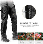 Snake Gaiter, Durable Snake Guard Gaiters for Hunting, Waterproof Snake Legging Chap for Men and Women,Snake Bite Protection Gaiter for Whole Leg with Adjustable Size