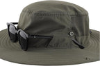 Connectyle Men's Sun Hat UPF 50+ Wide Brim Bucket Hats for Fishing Hiking Gardening Adjustable Boonie Hat Outdoor Safari Hats