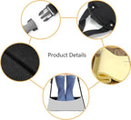 Airplane Foot Hammock Comfort Foot Hammock for Plane Travel Accessories,Airplane Gadgets,Good Use for Travel Essentials, Office,Desk (Grey, 1 Pack)