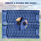 Sleeping Pad for Camping - Ultralight Camping Mattress with Pillow, Built-in Foot Pump, Compact Inflatable Portable Mat for Backpacking, Hiking, Car Traveling, Beach, Tent