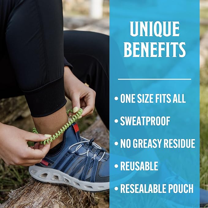 Grandpa Gus's Natural Mosquito Repellent Bracelets for Family, 300 Hours Protection, DEET-Free, Summer Outdoor Beach Camping Essentials, Regular Assorted Colors, 12 Bands