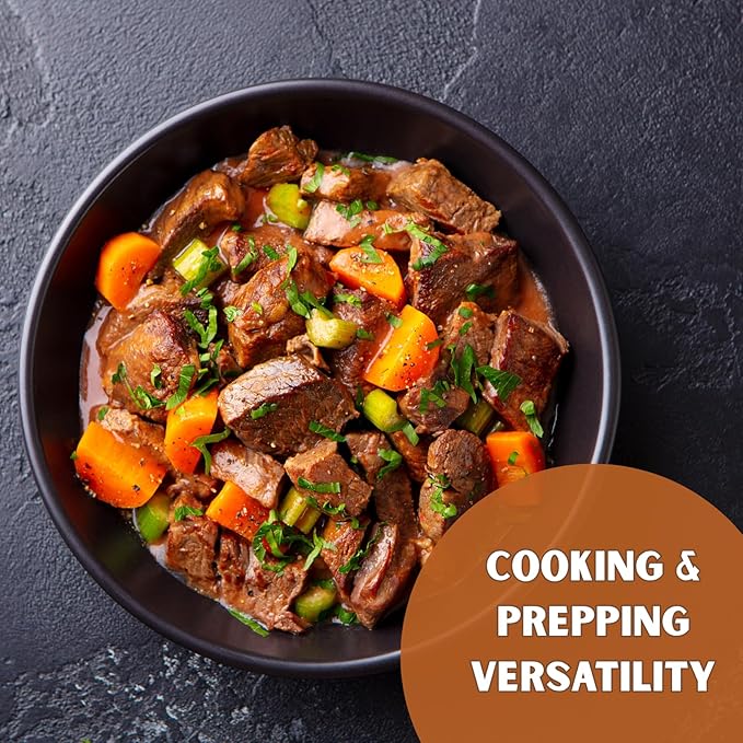 Nutristore Freeze Dried Beef Dices | Pre-Cooked Meat for Backpacking, Camping, Meal Prep | Long Term Survival Emergency Food Supply | 25 Year Shelf Life | Bulk #10 Can | Made in USA | 20 Servings