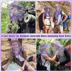 HESTYA 4 Pack Mosquito Bug Net Mesh for Head Mosquito Head Net Face Neck Fly Netting Hood from Insect Bugs Gnats for Outdoor