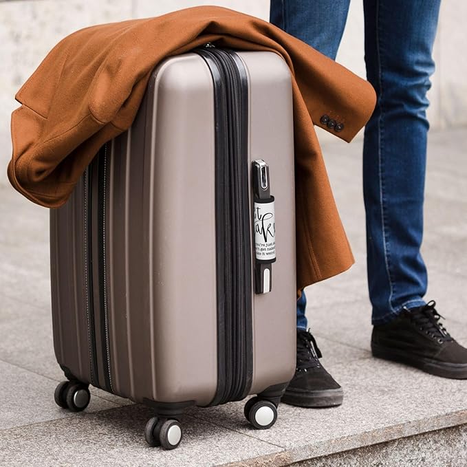 2 Pack Get Naked Plain Bathroom Decor Luggage Handle Wraps Suitcase Tags Identifiers for Travel Accessories