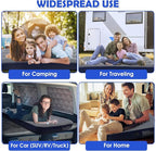 Camping Air Mattress Inflatable Air Bed Flocked Surface Travel Bed Sleeping Pad Air Bed for Outdoor Camping Tent Guest Travelling（Navy Blue ）