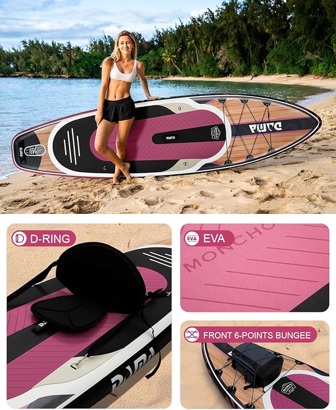 DAMA 11'*34"*6" Stand Up Paddle Board, Inflatable Paddle Board,Inflatable Paddle Boards for Adults w/a Wide, Smooth and Non Slip Deck, Versatile Styles, Suitable for Adults
