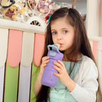 IDEUS Insulated Water Bottle 12oz, Stainless Steel Insulated Water Bottle For School, Insulated Bottles With Straws Leakproof, Vacuum Double Wall Water Bottles For Boys And Girls With 2 Lids, BPA Free