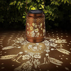Solar Lanterns Outdoor Waterproof Hummingbird Garden Decorations Gifts for Women Gifts for Mom Grandma Birthday Gifts Hanging Solar Lanterns Outdoor for Patio Decoration, Deck, Lawn, Passageway