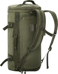 MIER Large Duffel Backpack Sports Gym Bag with Shoe Compartment, Heavy Duty and Water Resistant, Dark Green, 60L
