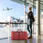 Vomgomfom Travel Duffle Bag for Men,65L 85L 115L Foldable Travel Duffel Bag with Shoes Compartment Overnight Bag for Men Women