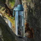 Water Bottle 32oz, clear water bottle with Spout Lid and Carry Handle, Reusable, Tritan, BPA Free, Hiking Water Bottle Suitable for Travel, Outdoors, Gym, Travel, Home, School (Dark blue)