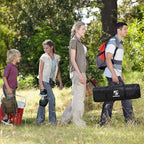 Beach Tent 12 X 12ft Large UPF50+ Pop Up Canopy with 2-Pcs Side Wall, Sun Shelter Rainproof, Waterproof for Camping Trips, Backyard Fun, Fishing, Parties, Or Picnics(Khaki-Upgrade)