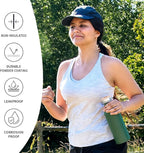 Bambaw 24 oz Stainless Steel Water Bottle, Green, Dishwasher Safe, Non Insulated, No Straw Sage Green