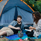 aiGear Camping Cooking Set Cookware Mess Kit with Storage Bag Pot Pan Set Camping Accessories for Outdoor Camping Hiking Picnic Portable and Lightweight Aluminum Color Orange