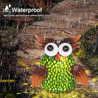 Owl Solar Lanterns Outdoor Waterproof Village Hollow-Out Metal Hanging Solar Lanterns for Outside Yard, Patio Ideal Gift for Women, Family, Friends