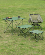 iClimb Ultralight Compact Camping Folding Table with Carry Bag (Reinforced Green - L)