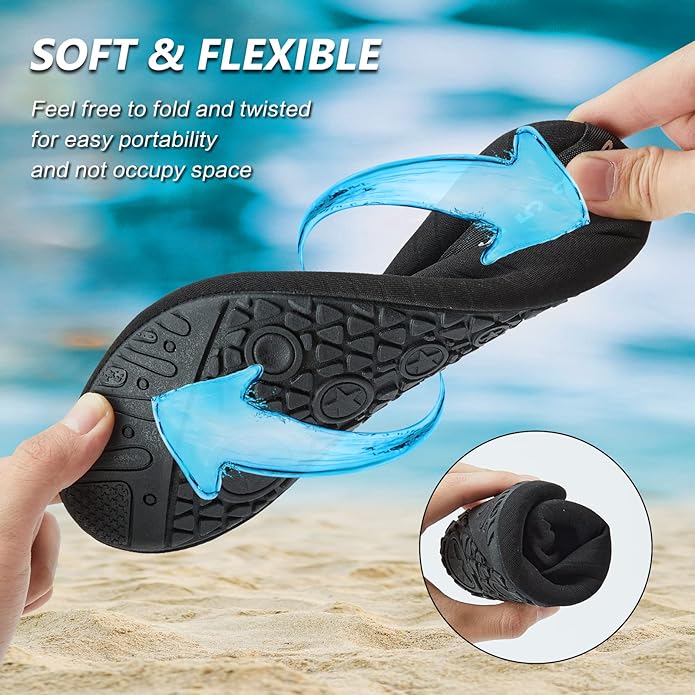 Deevike Water Shoes for Women Men Barefoot Quick-Dry Aqua Socks Slip-on for Beach Swim Surf Yoga Exercise