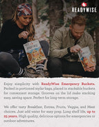 ReadyWise Emergency Food Supply - 4320 Servings, 36 Buckets, Freeze Dried & Dehydrated Package of Long Term Meals, Survival Kit for Camping, Prepper Food Storage Supplies, up to 25 Year Shelf Life