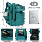 Military Tactical Backpack 45L/25L 3 Day Assault Pack Molle Daypack Hiking Backpack for Men and Women
