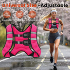 Weighted Vest, 6lb/8lb/12lb/16lb/20lb/25lb/30lb Weight Vest for Men Women, Body Weight Vests Adjustable with Reflective Stripe for Strength Training, Running, Training Workout, Jogging, Walking