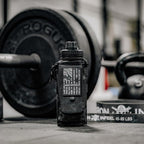 Iron Infidel Battle Bottle - 32 Oz Insulated Water Bottle with Straw Lid & Chug Cap, Stainless Steel Metal Tactical Flask With Rugged, Removable Sleeve for Keys & Phone or Wallet (Black Camo 1 Liter)