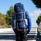 MOUNTAINTOP 70L Internal Frame Backpack Camping Backpacking Hiking Backpack for Men Women with Rain Cover