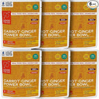 GOOD TO-GO Carrot-Ginger Power Bowl Stove-Free™ (6-Pack of Single Servings) | No Stove Required! Camping & Backpacking Food | Just Add Water Backpacking Meals | Good To-Go Dehydrated Meals Taste Better Than Freeze Dried Food
